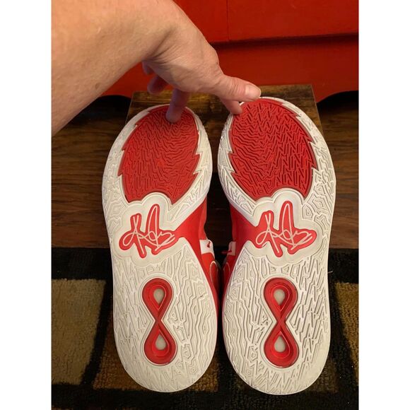 Nike Men 16 Kyrie Infinity TB Basketball Shoes Red White DO9616-600 High Top EUC - Picture 8 of 8